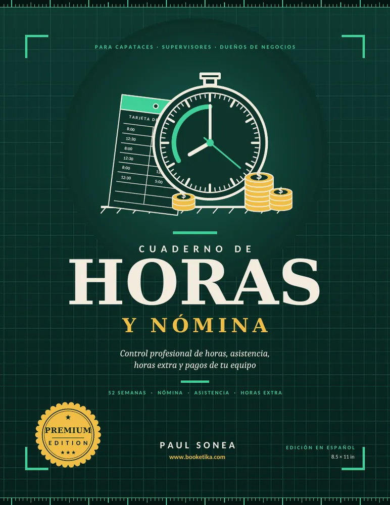 Cover of Cuaderno de Horas y Nómina, Edición en español