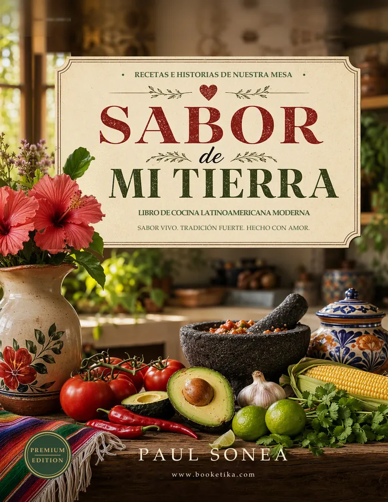Cover of Sabores de Nuestra Tierra, Cocina Latinoamericana Moderna